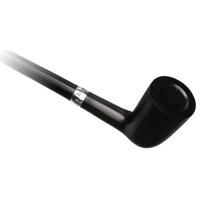 Peterson Churchwarden Ebony Silver Mounted Dublin Fishtail