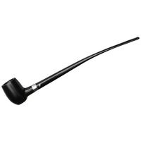 Peterson Churchwarden Ebony Silver Mounted Barrel Fishtail