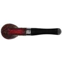 Peterson House Pipe Sandblasted Silver Cap Billiard P-Lip