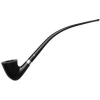 Peterson Churchwarden Ebony Silver Mounted (D15) Fishtail