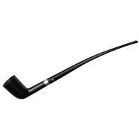 Peterson Churchwarden Ebony Silver Mounted Dublin Fishtail