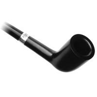 Peterson Churchwarden Ebony Silver Mounted Dublin Fishtail