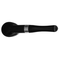 Peterson House Pipe Ebony Silver Cap Billiard P-Lip