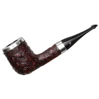 Peterson House Pipe Rusticated Silver Cap Billiard P-Lip