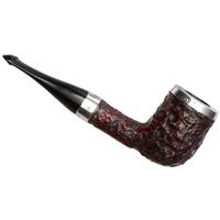 Peterson House Pipe Rusticated Silver Cap Billiard P-Lip