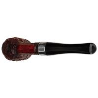 Peterson House Pipe Rusticated Silver Cap Billiard P-Lip