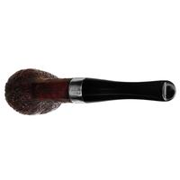 Peterson House Pipe Sandblasted Silver Cap Billiard P-Lip