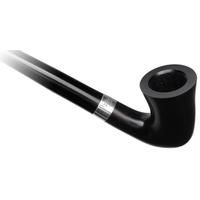 Peterson Churchwarden Ebony Silver Mounted Calabash Fishtail