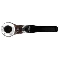 Peterson House Pipe Rusticated Silver Cap Bent P-Lip