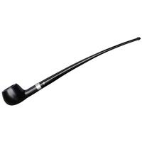 Peterson Churchwarden Ebony Silver Mounted Prince Fishtail