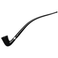 Peterson Churchwarden Ebony Silver Mounted Calabash Fishtail