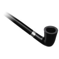 Peterson Churchwarden Ebony Silver Mounted Calabash Fishtail