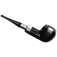 Peterson Ebony Spigot with Silver Cap (150) Fishtail