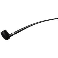 Peterson Churchwarden Ebony Silver Mounted Barrel Fishtail