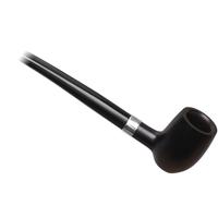 Peterson Churchwarden Ebony Silver Mounted Barrel Fishtail