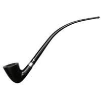 Peterson Churchwarden Ebony Silver Mounted (D15) Fishtail