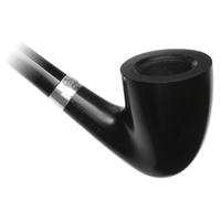 Peterson Churchwarden Ebony Silver Mounted (D15) Fishtail
