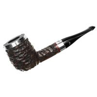 Peterson House Pipe Rusticated Silver Cap Billiard P-Lip