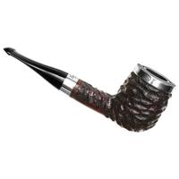 Peterson House Pipe Rusticated Silver Cap Billiard P-Lip