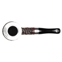 Peterson House Pipe Rusticated Silver Cap Billiard P-Lip