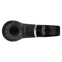 Radice Sandblasted Morta Aero Reverse Calabash Bent Brandy with Antler and Tamper