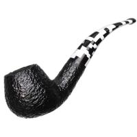Savinelli Pulcinella Rusticated Black (645 KS) (6mm)