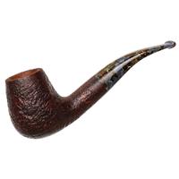 Savinelli Punto Oro Gold Limited Edition Sandblasted Brown-Blue Stem (628)