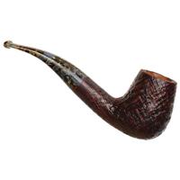 Savinelli Punto Oro Gold Limited Edition Sandblasted Brown-Blue Stem (628)