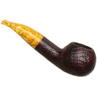Savinelli Punto Oro Gold Limited Edition Sandblasted Miele Stem (320 KS)