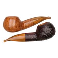 Savinelli Punto Oro Natural & Sandblasted (320 KS)  (2 Pipe Set) (18/50)