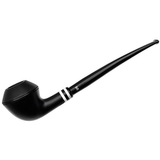 Stanwell Black & White Smooth (406) with Churchwarden Stem