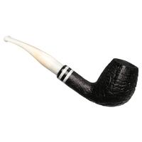 Stanwell Black & White Sandblasted (407) with Churchwarden Stem (9mm)