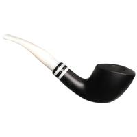 Stanwell Black & White Smooth (409) with Churchwarden Stem (9mm)