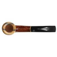 Mark Tinsky Mocha Bent Billiard with Black and White Ebony Christmas 2022 (Four Star)