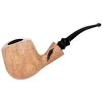Randy Wiley Feather Carved Bent Billiard (66)