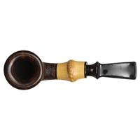 Tsuge Sandblasted Bent Dublin with Bamboo (362) (9mm)