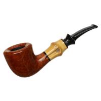 Tsuge: Smooth Bent Dublin with Bamboo (362) (9mm) Tobacco Pipe
