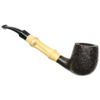 Tsuge Sandblasted Bent Billiard with Bamboo