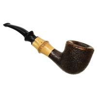 Tsuge Sandblasted Bent Dublin with Bamboo (9mm) (362)