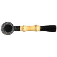 Tsuge Sandblasted Bent Billiard with Bamboo