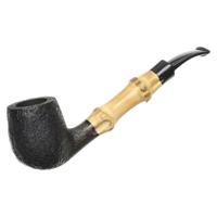 Tsuge Sandblasted Bent Billiard with Bamboo