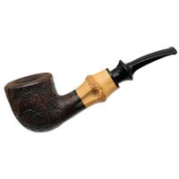 Tsuge Sandblasted Bent Dublin with Bamboo (362)