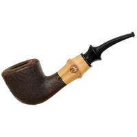 Tsuge Sandblasted Bent Dublin with Bamboo (362) (9mm)