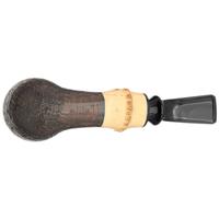 Tsuge Sandblasted Bent Dublin with Bamboo (362) (9mm)