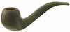 Tsuge Triangle Sandblast Bent Apple (604)