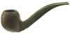 Tsuge Triangle Sandblast Bent Apple (604)