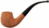 Tsuge Natural Rusticated Bent Billiard (206)