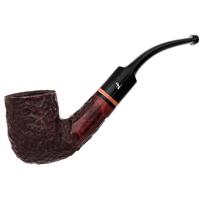 Lorenzetti Rusticated Bent Billiard with Briar Ring (Saddle Stem)