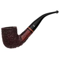 Lorenzetti Rusticated Bent Billiard with Briar Ring (Tapered Stem)