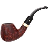 Lorenzetti Smooth Bent Brandy with Brass Band (Saddle Stem)